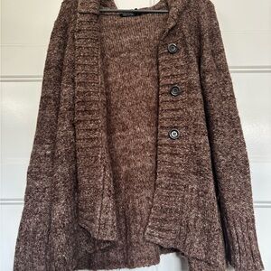 Daisy Fuentes Chocolate Brown Cardigan